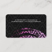 Elegant Brushed Damask Visitekaartje (Achterkant)