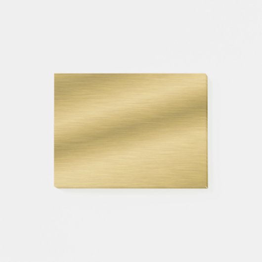 Elegant Brushed Gold Post-it® Notes (Voorkant)