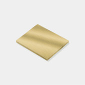 Elegant Brushed Gold Post-it® Notes (Schuin)