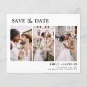 Élégant budget Enregistrer la date 4 Photo Flyer (Devant)