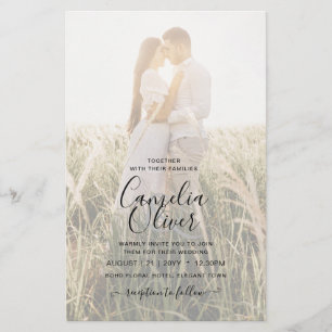Elegant BUDGET Fotobedekking Emerald Green Wedding Flyer