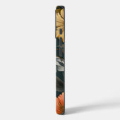 Elégant Bumblebee et Floral Design coque iphone" (Verso / Gauche)