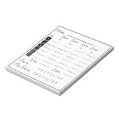 Elegant bunco score pad notitieblok (Gedraaid)