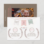 Elegant Bunting - 3x5 Couple's Wedding Shower Kaart (Voorkant / Achterkant)