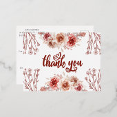 Elegant Burgundy Agate Folie Invitation Briefkaart (Voorkant / Achterkant)