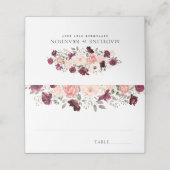 Elegant Burgundy Blush Floral Wedding (Buitenkant ongevouwen)