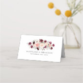 Elegant Burgundy Blush Floral Wedding (Achterkant)