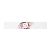 Elegant Burgundy Blush Pink Monogram Weddenschap Uitnodigingen Wikkel (Vlak)