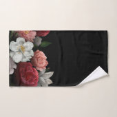 Elegant burgundy Floral Bad Handdoek (Handdoek)