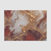 Elegant Burgundy Gold Liquid Marble Agate Abstract Tissuepapier (Voorkant)