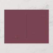 Elegant Burgundy & Gold Marble Wedding Invitation (Dos)