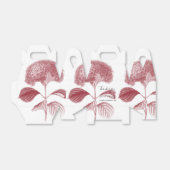 Elegant Burgundy Hydrangea Wedding Bedankdoosjes (Uitgevouwen)