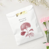 Elegant Burgundy Hydrangea Wedding Bedankzakje (Gezegeld)