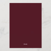 Elegant Burgundy & Ivory Wedding Invitation (Dos)