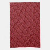 Elegant Burgundy Paisley Motief Theedoek (Verticaal)