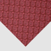 Elegant Burgundy Paisley Pattern Tissuepapier (Detail)