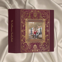Elegant Burgundy Photo Scrapbook Album