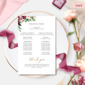 Elegant Burgundy Pink en Blush Floral Wedding