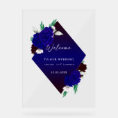 Elegant Burgundy Red Navy Blue "MARIGOLD" Wedding (Recto)