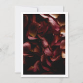 Elegant Burgundy Romantic Rose Save The Date Card (Dos)