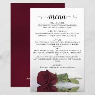 Elegant Burgundy Roos Romantic Budget Weddenschap 