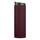 Elegant Burgundy Tartan Thermosbeker (Geroteerd rechts)
