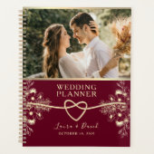 Elegant Burgundy Wedding Planner (Voorkant)