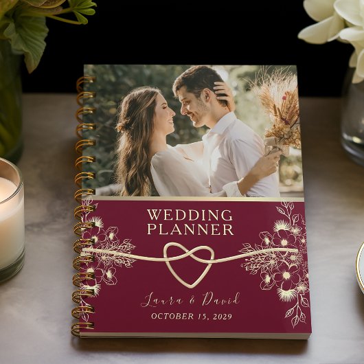 Elegant Burgundy Wedding Planner