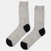 Elegant Burlap Pattern Socks Sokken (Links)