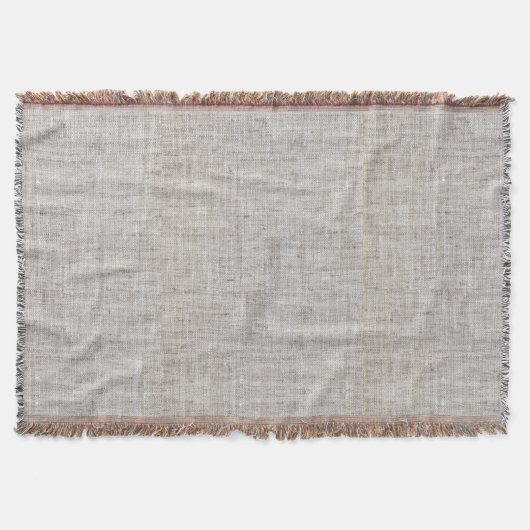 Elegant Burlap Pattern Throw Blanket Deken (Voorkant)