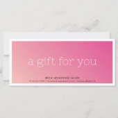 ELEGANT business beauty salon roze ombre (Achterkant)