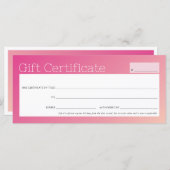 ELEGANT business beauty salon roze ombre (Voorkant / Achterkant)