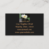 elegant business card lily double sided visitekaartje (Achterkant)