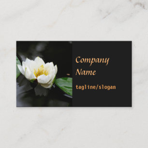 elegant business card lily double sided visitekaartje