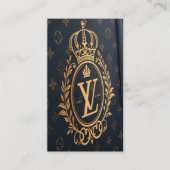 Elegant Business Card – Royal Gold Emblem Visitekaartje (Voorkant)