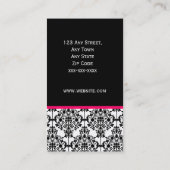 Elegant Business Cards Damask Visitekaartje (Achterkant)
