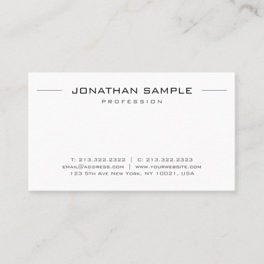 Elegant Business-cards Moderne Visitekaartje Simpl (Voorkant)