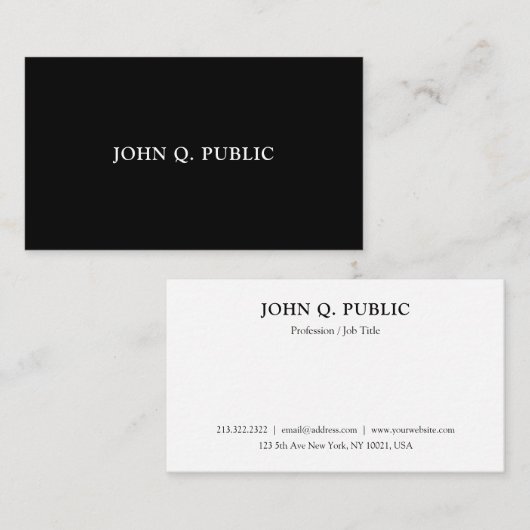 Elegant Business-cards Moderne Visitekaartje Simpl (Voorkant / Achterkant)