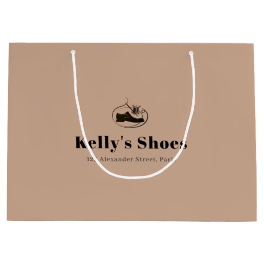 Elegant Business Custom Logo Shoping Groot Cadeauzakje (Voorkant)