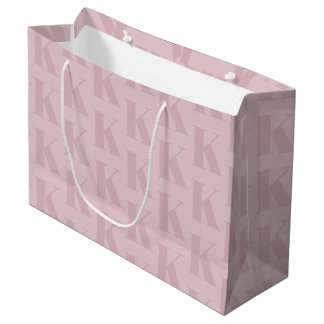 Elegant Business Monogram Paars Groot Cadeauzakje