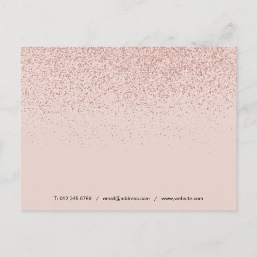 Elegant Business Script Hartelijk dank voor Roos G Briefkaart (Achterkant)