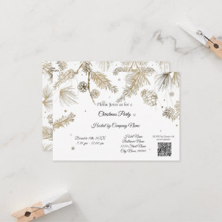 Elegant Bussines - Uitnodiging voor Kerstmis