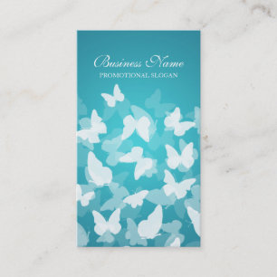 Elegant Butterflies Blue Professional Visitekaartje