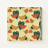 Elegant Butterflies en Leaves Pattern | Notitieboek (Achterkant)