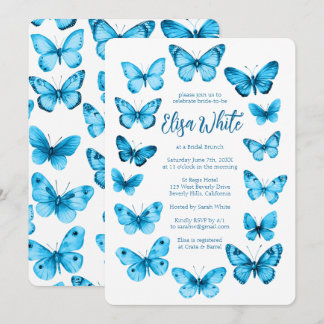 Elegant Butterflies Vrijgezellenfeest CUSTOM Kaart