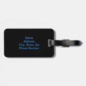 Elegant Butterfly Bagagelabel (Achterkant horizontaal)