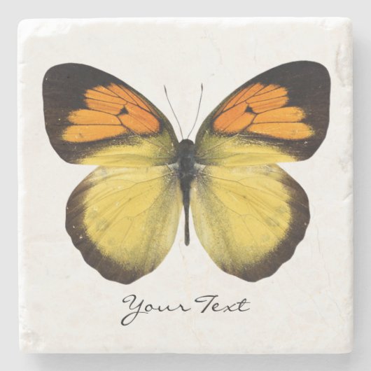 Elegant Butterfly Custom Stone Onderzetter (Voorkant)