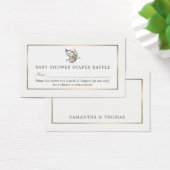 Elegant Butterfly, diaper Raffle Ticket Visitekaartjes (Bureau)