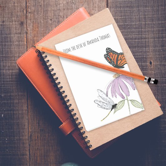 Elegant Butterfly en Paarse Vloerstijl Post-it® Notes