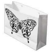 Elegant Butterfly Gift Bag Design by Eksi Groot Cadeauzakje (Voorkant Gekanteld)